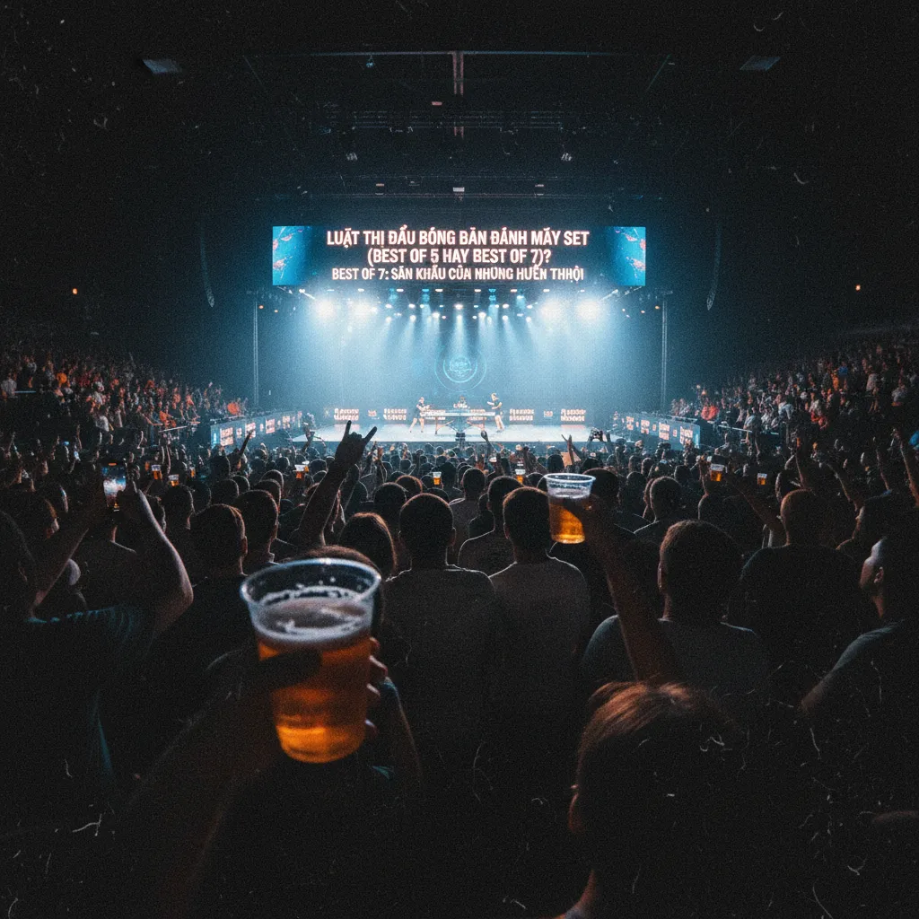 Sân khấu của một trận chung kết bóng bàn lớn