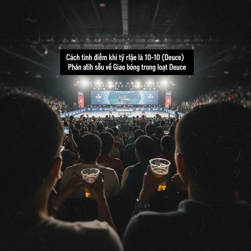 Sự tập trung cao độ của một tay vợt trong loạt deuce.